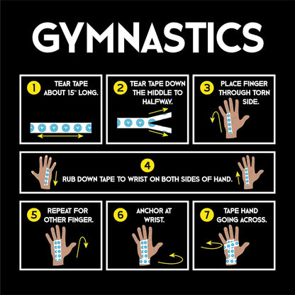 Scary Sticky Premium Athletic Tape, Ultra-Sticky Thumb, Finger & Wrist Tape for Weightlifting, Hook Grip & Cross Workout, Cotton, Latex-Free, 10 Yards, White/Black, 2 Rolls
