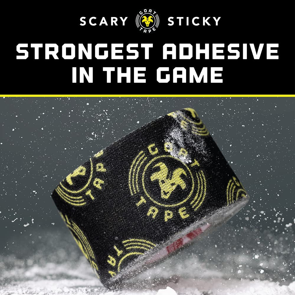 Scary Sticky Premium Athletic Tape, Ultra-Sticky Thumb, Finger & Wrist Tape for Weightlifting, Hook Grip & Cross Workout, Cotton, Latex-Free, 10 Yards, White/Black, 2 Rolls